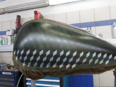 Custom Bike Tank - Airbrush - Oldschool - Pinstriping, Preussler Radstadt, Österreich