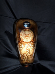 Custom Bike Harley Tank - Airbrush - Blattgold - Oldschool, Preussler Radstadt, Österreich