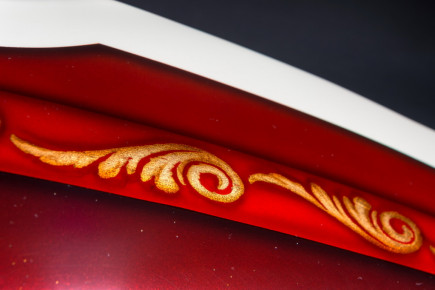 Coca Cola Custom Bike Tank, Blattgold, Preussler Radstadt, Österreich