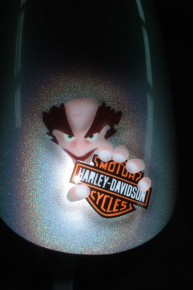 Custombike - Harley Tank - Airbrush - Metal Flakes - Oldschool, Preussler Radstadt, Österreich