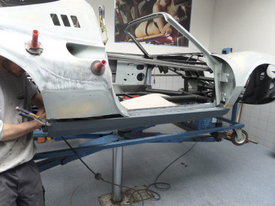 Ferrari Dino 246 GTS - 1973, Oldtimer-Restauration im Kfz-Fachbetrieb Preussler in Radstadt, Österreich