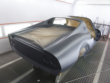 Ferrari Dino 246 GTS - 1973, Oldtimer-Restauration im Kfz-Fachbetrieb Preussler in Radstadt, Österreich