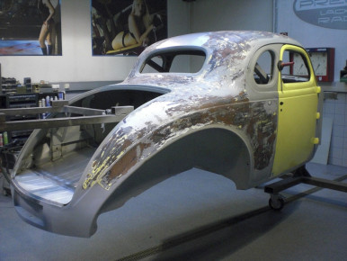 Plymouth P7 Business Coupe, Mild Custom Street Rod, 1939, Oldtimer-Restauration im Kfz-Fachbetrieb Preussler in Radstadt, Österreich