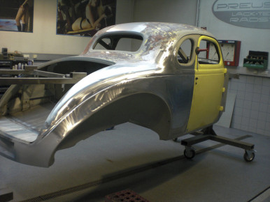 Plymouth P7 Business Coupe, Mild Custom Street Rod, 1939, Oldtimer-Restauration im Kfz-Fachbetrieb Preussler in Radstadt, Österreich