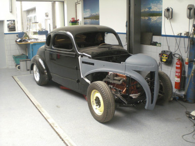 Plymouth P7 Business Coupe, Mild Custom Street Rod, 1939, Oldtimer-Restauration im Kfz-Fachbetrieb Preussler in Radstadt, Österreich