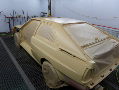 Audi Quattro Coupé, Urquattro, 1981, Oldtimer-Restauration im Kfz-Fachbetrieb Preussler in Radstadt, Österreich