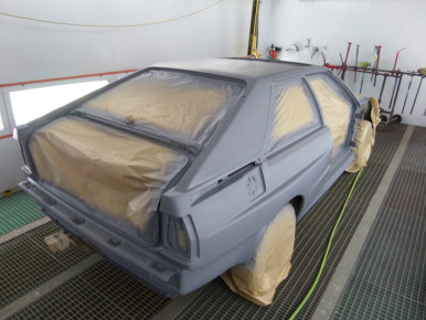 Audi Quattro Coupé, Urquattro, 1981, Oldtimer-Restauration im Kfz-Fachbetrieb Preussler in Radstadt, Österreich