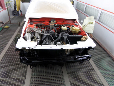 Audi Quattro Coupé, Urquattro, 1981, Oldtimer-Restauration im Kfz-Fachbetrieb Preussler in Radstadt, Österreich