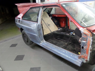 Audi Quattro Coupé, Urquattro, 1981, Oldtimer-Restauration im Kfz-Fachbetrieb Preussler in Radstadt, Österreich