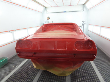 Ferrari 308, Oldtimer-Restauration im Kfz-Fachbetrieb Preussler in Radstadt, Österreich