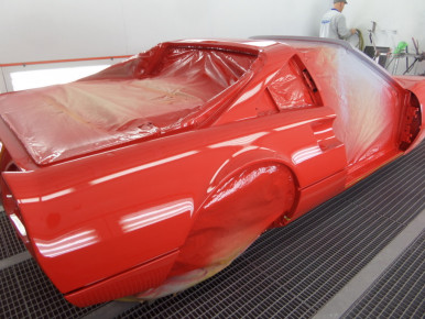 Ferrari 308, Oldtimer-Restauration im Kfz-Fachbetrieb Preussler in Radstadt, Österreich