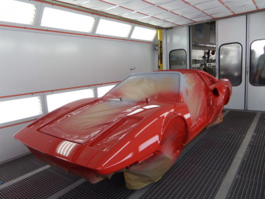 Ferrari 308, Oldtimer-Restauration im Kfz-Fachbetrieb Preussler in Radstadt, Österreich