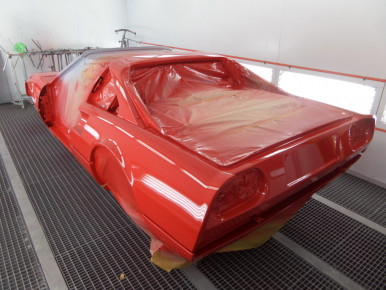 Ferrari 308, Oldtimer-Restauration im Kfz-Fachbetrieb Preussler in Radstadt, Österreich