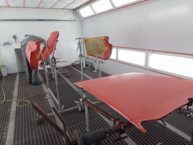 Ferrari 308, Oldtimer-Restauration im Kfz-Fachbetrieb Preussler in Radstadt, Österreich