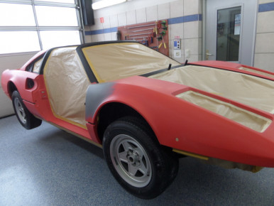 Ferrari 308, Oldtimer-Restauration im Kfz-Fachbetrieb Preussler in Radstadt, Österreich