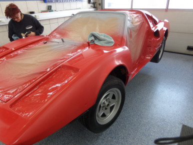 Ferrari 308, Oldtimer-Restauration im Kfz-Fachbetrieb Preussler in Radstadt, Österreich