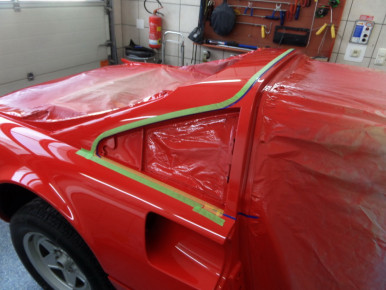 Ferrari 308, Oldtimer-Restauration im Kfz-Fachbetrieb Preussler in Radstadt, Österreich