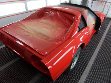 Ferrari 308, Oldtimer-Restauration im Kfz-Fachbetrieb Preussler in Radstadt, Österreich
