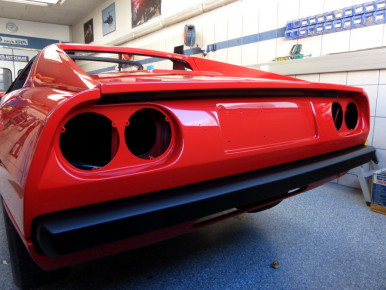Ferrari 308, Oldtimer-Restauration im Kfz-Fachbetrieb Preussler in Radstadt, Österreich