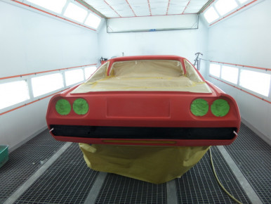 Ferrari 308, Oldtimer-Restauration im Kfz-Fachbetrieb Preussler in Radstadt, Österreich