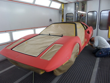 Ferrari 308, Oldtimer-Restauration im Kfz-Fachbetrieb Preussler in Radstadt, Österreich