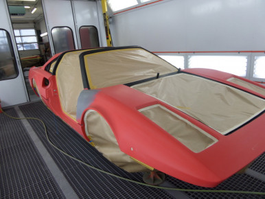 Ferrari 308, Oldtimer-Restauration im Kfz-Fachbetrieb Preussler in Radstadt, Österreich
