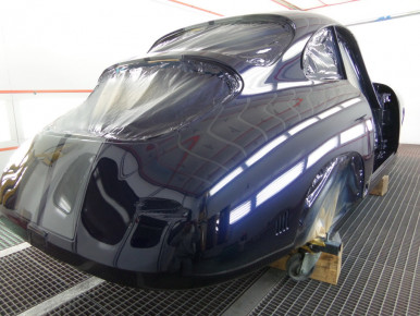 Porsche 356 SC, Oldtimer-Restauration im Kfz-Fachbetrieb Preussler in Radstadt, Österreich