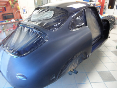 Porsche 356 SC, Oldtimer-Restauration im Kfz-Fachbetrieb Preussler in Radstadt, Österreich
