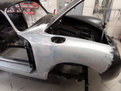 Porsche 356 SC, Oldtimer-Restauration im Kfz-Fachbetrieb Preussler in Radstadt, Österreich