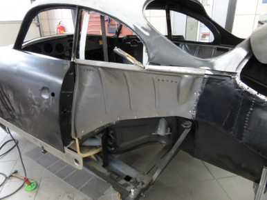 Porsche 356 SC, Oldtimer-Restauration im Kfz-Fachbetrieb Preussler in Radstadt, Österreich