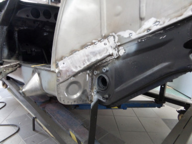 Porsche 356 SC, Oldtimer-Restauration im Kfz-Fachbetrieb Preussler in Radstadt, Österreich