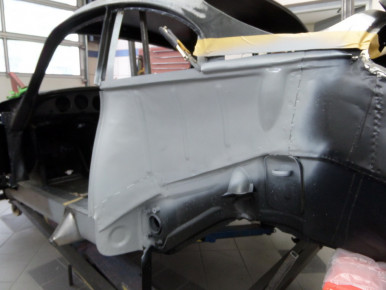 Porsche 356 SC, Oldtimer-Restauration im Kfz-Fachbetrieb Preussler in Radstadt, Österreich