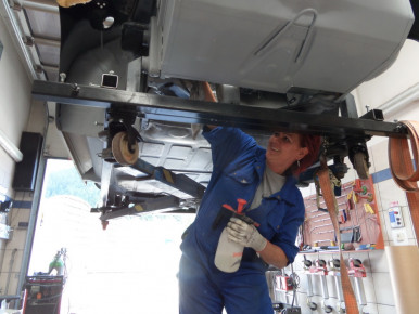 Porsche 356 SC, Oldtimer-Restauration im Kfz-Fachbetrieb Preussler in Radstadt, Österreich