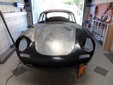Porsche 356 SC, Oldtimer-Restauration im Kfz-Fachbetrieb Preussler in Radstadt, Österreich
