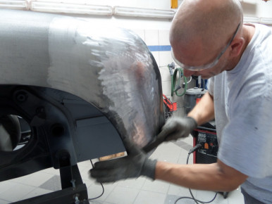 Porsche 356 SC, Oldtimer-Restauration im Kfz-Fachbetrieb Preussler in Radstadt, Österreich