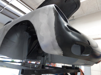 Porsche 356 SC, Oldtimer-Restauration im Kfz-Fachbetrieb Preussler in Radstadt, Österreich