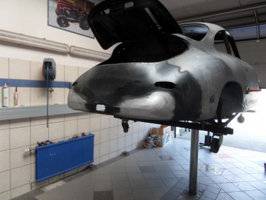 Porsche 356 SC, Oldtimer-Restauration im Kfz-Fachbetrieb Preussler in Radstadt, Österreich