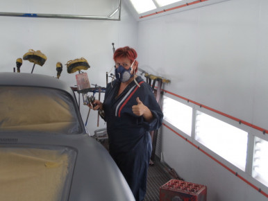 Porsche 356 SC, Oldtimer-Restauration im Kfz-Fachbetrieb Preussler in Radstadt, Österreich