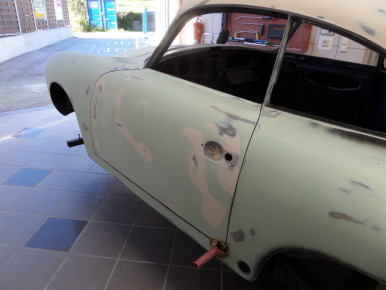 Porsche 356 SC, Oldtimer-Restauration im Kfz-Fachbetrieb Preussler in Radstadt, Österreich