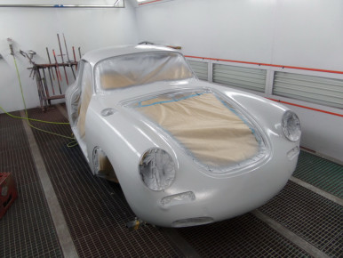Porsche 356 SC, Oldtimer-Restauration im Kfz-Fachbetrieb Preussler in Radstadt, Österreich