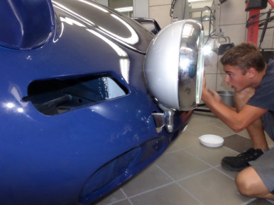 Porsche 356 SC, Oldtimer-Restauration im Kfz-Fachbetrieb Preussler in Radstadt, Österreich