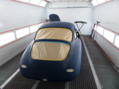 Porsche 356 SC, Oldtimer-Restauration im Kfz-Fachbetrieb Preussler in Radstadt, Österreich