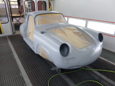 Porsche 356 SC, Oldtimer-Restauration im Kfz-Fachbetrieb Preussler in Radstadt, Österreich