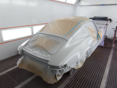 Porsche 911, Modell G, 1976, Oldtimer-Restauration im Kfz-Fachbetrieb Preussler in Radstadt, Österreich