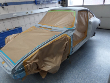 Porsche 911, Modell G, 1976, Oldtimer-Restauration im Kfz-Fachbetrieb Preussler in Radstadt, Österreich