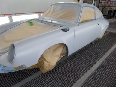 Porsche 911, Modell G, 1976, Oldtimer-Restauration im Kfz-Fachbetrieb Preussler in Radstadt, Österreich