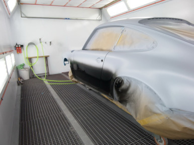 Porsche 911, Modell G, 1976, Oldtimer-Restauration im Kfz-Fachbetrieb Preussler in Radstadt, Österreich