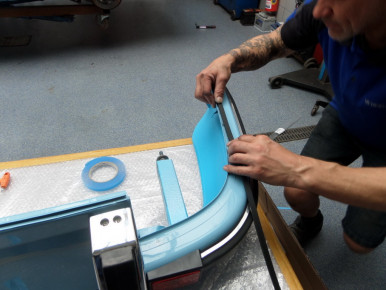 Porsche 911, Modell G, 1976, Oldtimer-Restauration im Kfz-Fachbetrieb Preussler in Radstadt, Österreich