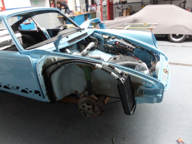 Porsche 911, Modell G, 1976, Oldtimer-Restauration im Kfz-Fachbetrieb Preussler in Radstadt, Österreich