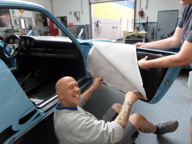 Porsche 911, Modell G, 1976, Oldtimer-Restauration im Kfz-Fachbetrieb Preussler in Radstadt, Österreich